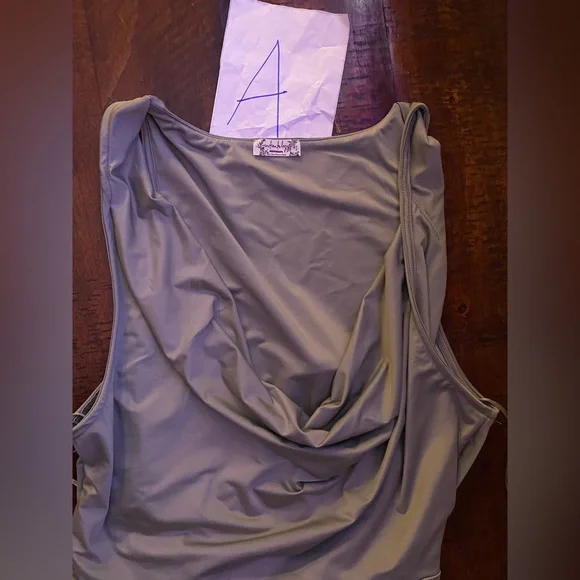 Free People Intimately Women XS Laurel Oak When And Where Bodysuit Cowl Neck - Picture 14 of 14